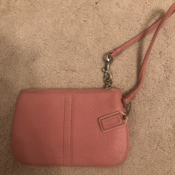 New Pink Coach Wristlet - Picture 2 of 4